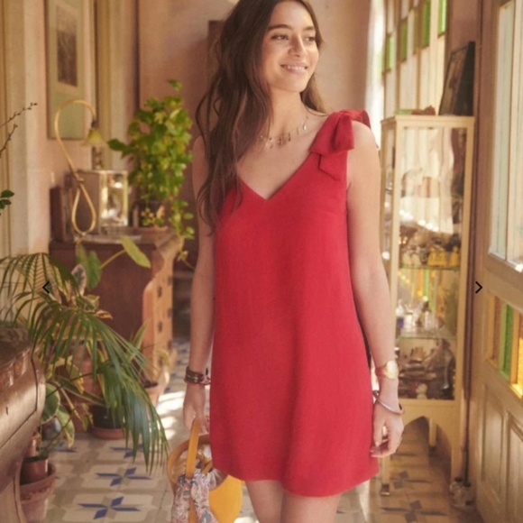 Sezane Pauline Dress Raspberry - Picture 1 of 4